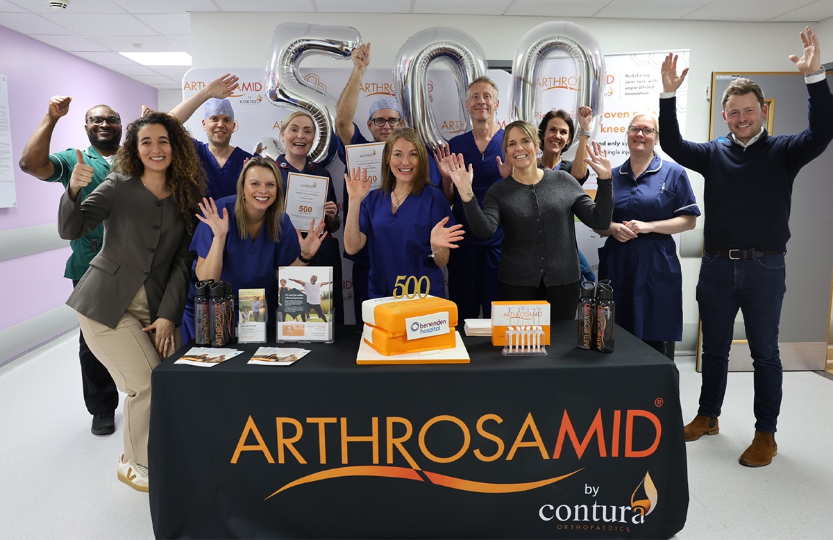 Benenden Hospital first in the UK to reach landmark 500th Arthrosamid® treatment for knee osteoarthritis