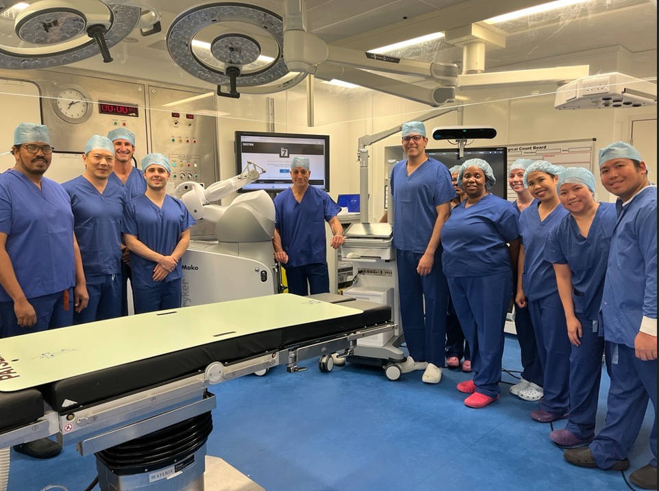Europe’s first robotic-assisted hip replacement performed using next-generation Mako technology at The Princess Grace Hospital